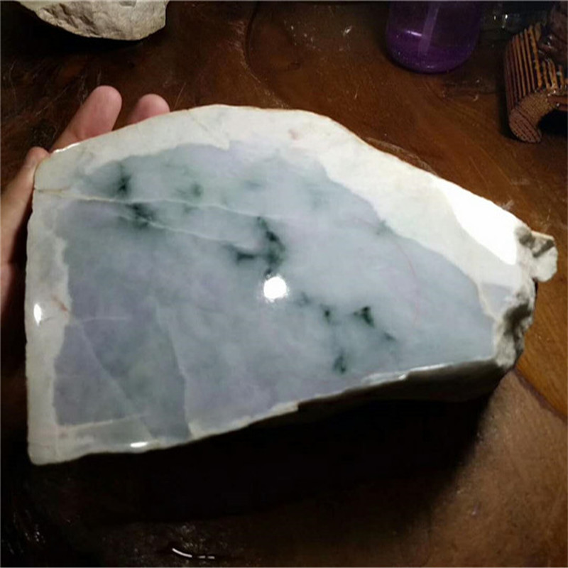 琳轩赌石天然缅甸翡翠原石毛料玉石直播拍卖木那糯冰飘花明料
