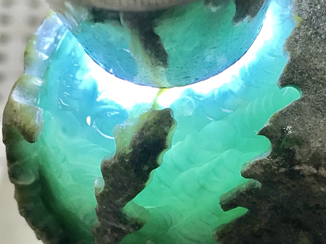 850克南齐开窗冰晴底飘花手镯料开窗化冰底罡味足胶感好冰晴底