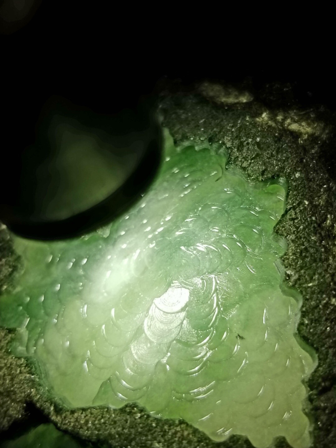 秒杀价3588得新货2公斤实力精品老坑莫西沙开口冰种晴底这肉