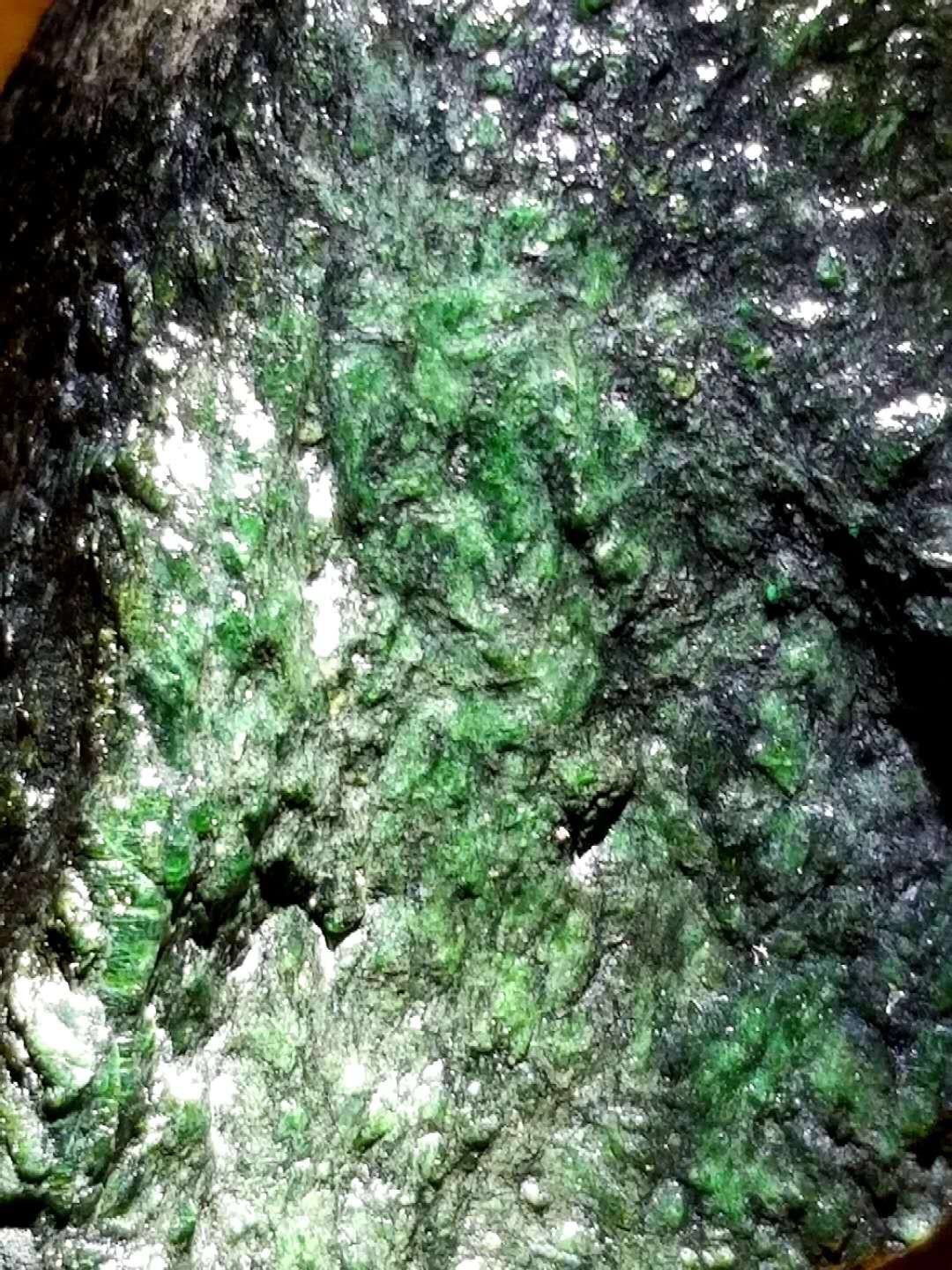 福利价4888秒杀得猛料3.25公斤老坑莫西沙全赌冰色手镯料