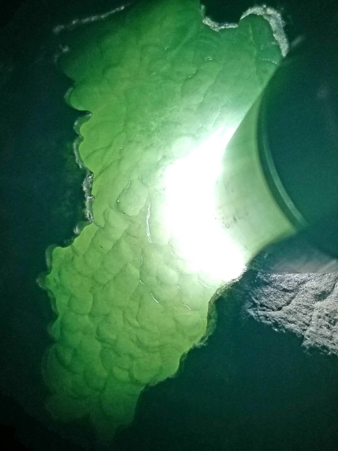 特价2688秒杀得猛料2.1公斤老坑莫西沙开口冰晴手镯料得料