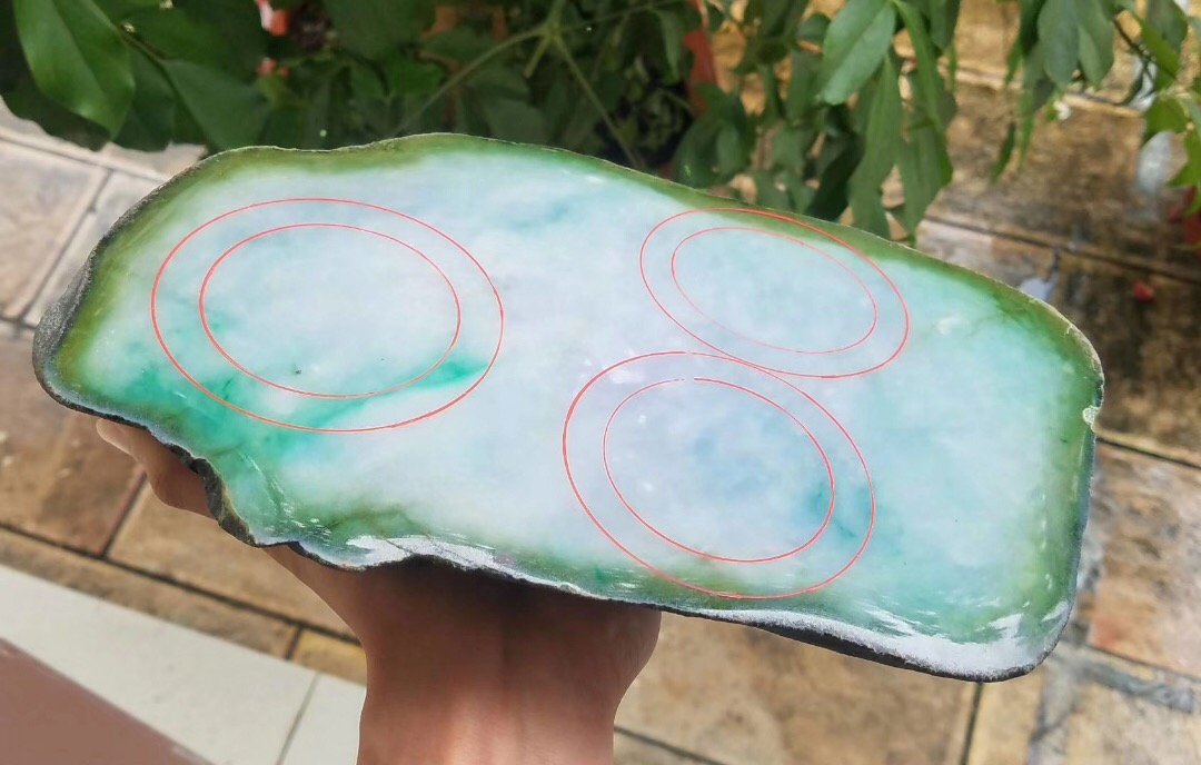 老坑莫西沙改口手镯料13.15公斤冰底底子温和整个浓浓的底色