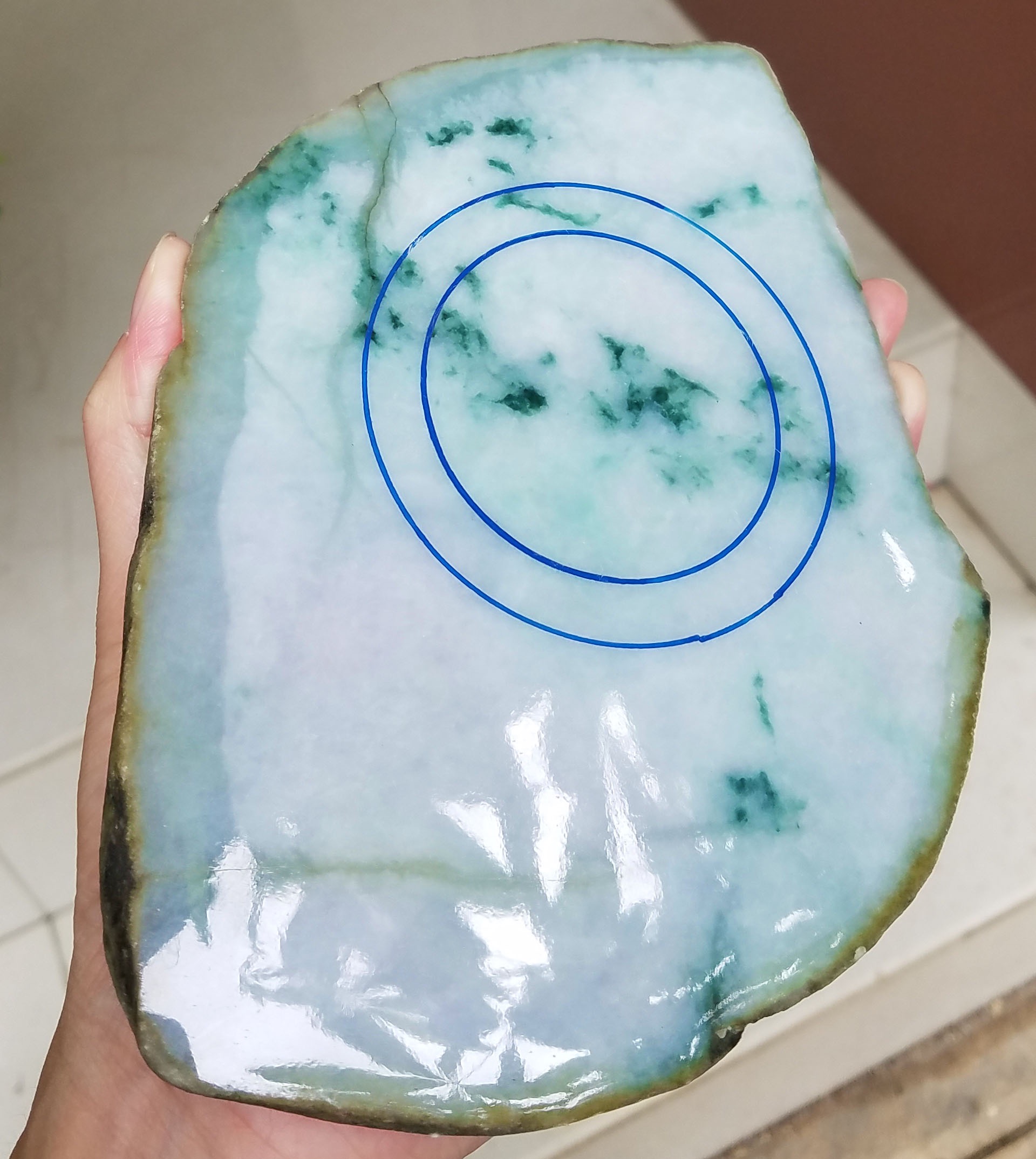 秒杀价6600得南奇精品改口手镯料2.92公斤种超级老杠杠哒