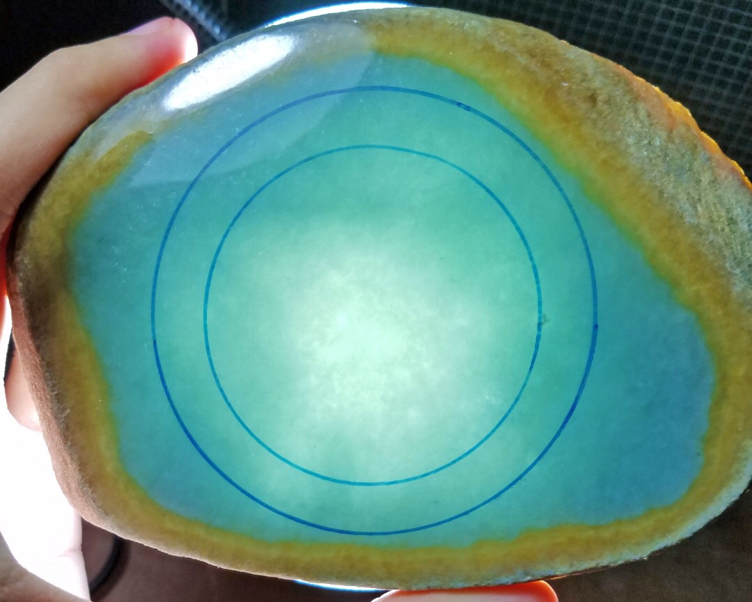 捡漏价5688得老坑莫西沙改口手镯片料0.56公斤底子温和整