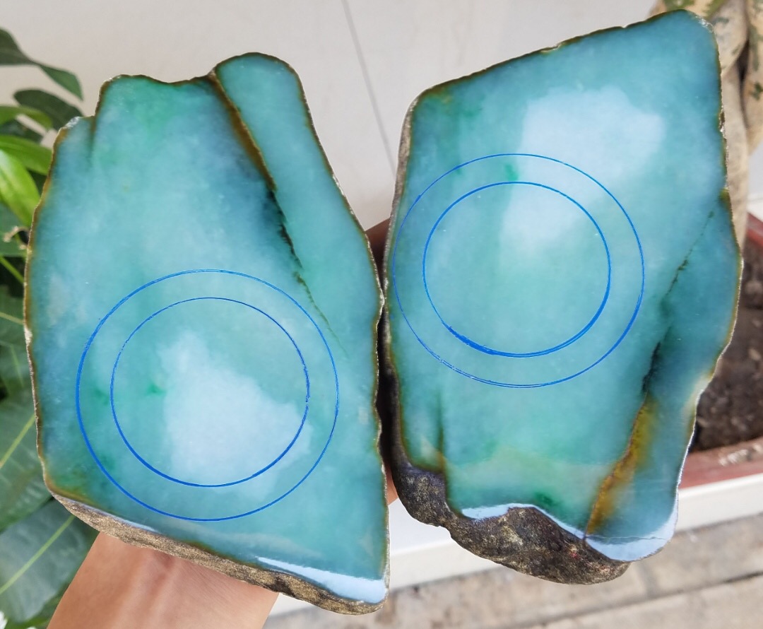 老坑南奇改口手镯明料2.70公斤糯冰种水冰冰爽爽底子干净清爽