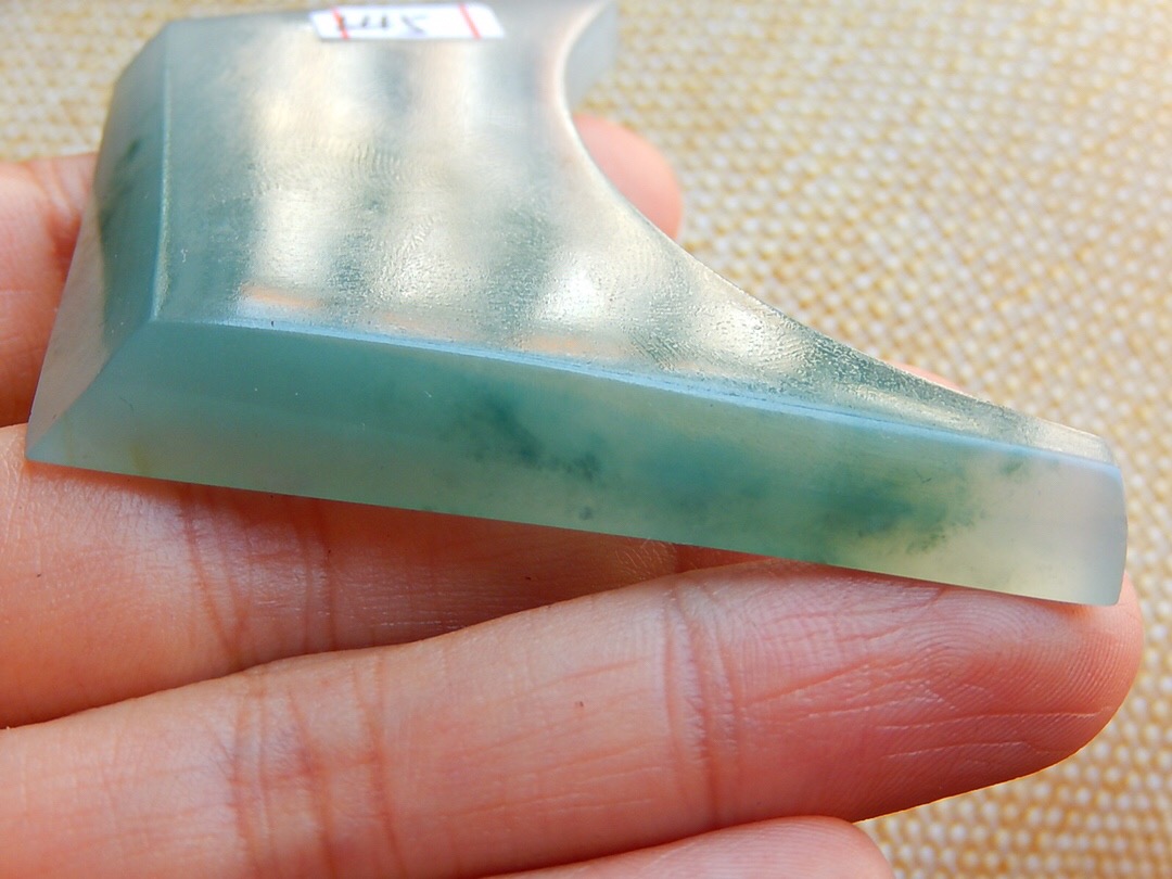 秒杀价3380得L45冰糯飘花料种老通透飘花鲜艳可以做如意起
