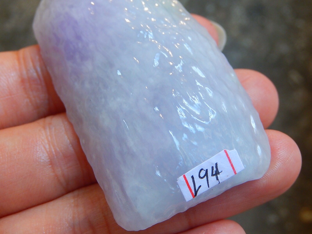 秒杀价1688得L94紫罗兰料子种老水头好紫色漂亮最大尺寸6