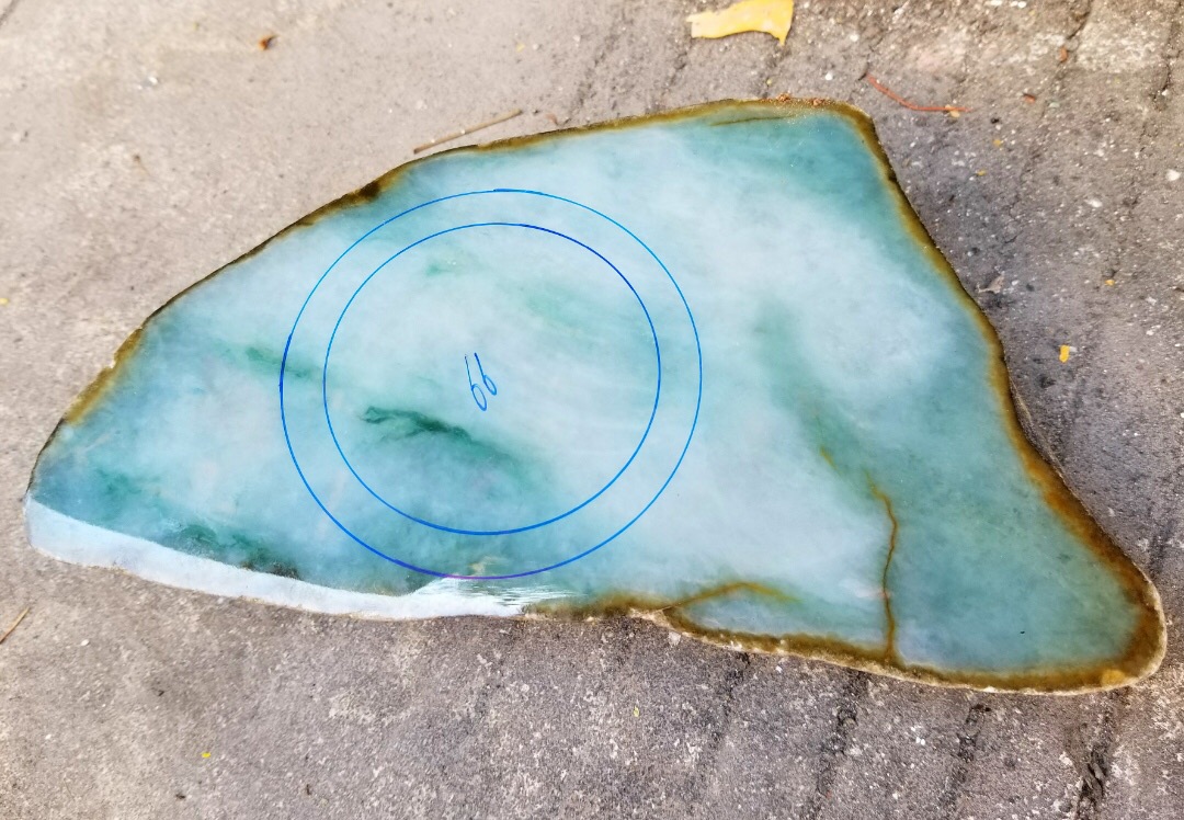 BZ1331.莫西沙改口手镯料2.16公斤尺寸19-12-