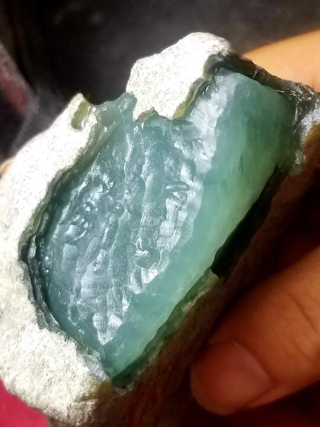 实力货今日牛逼料0.45公斤老坑莫西沙高冰牌子料来一个这个可