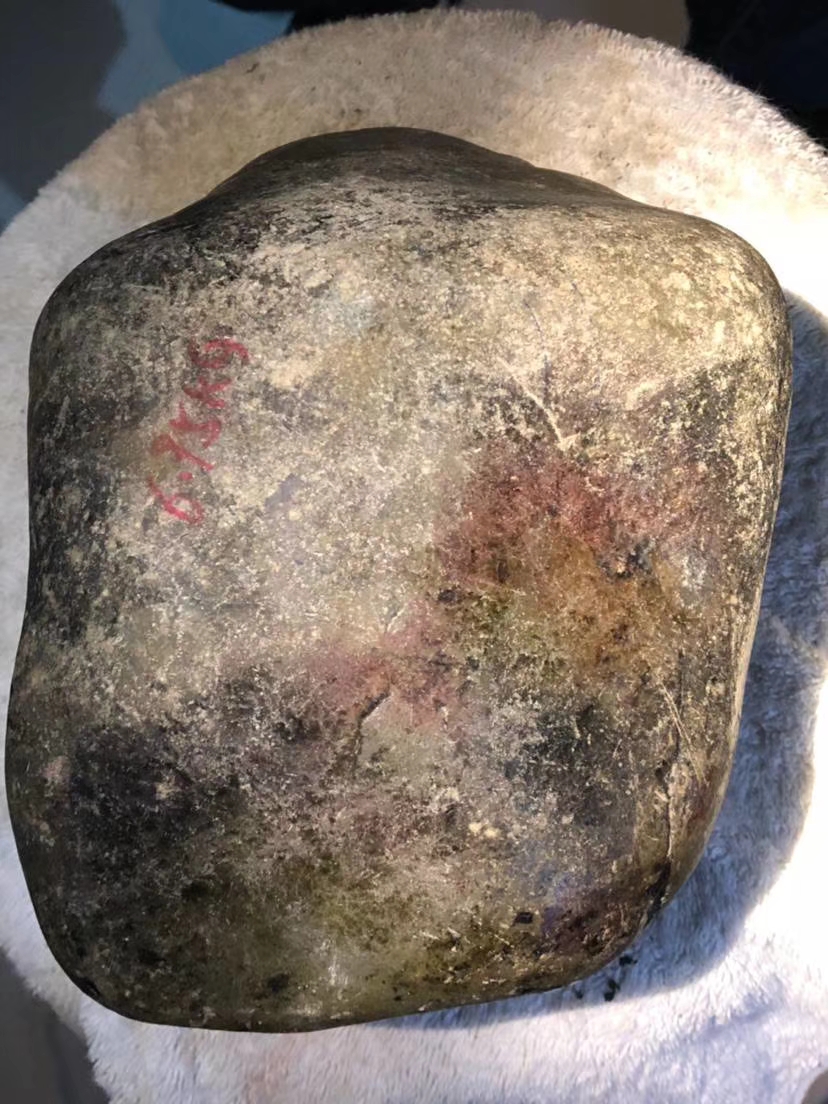 ZF834老坑南齐全赌手镯料打灯可见手镯裂纹极少品相完美难得