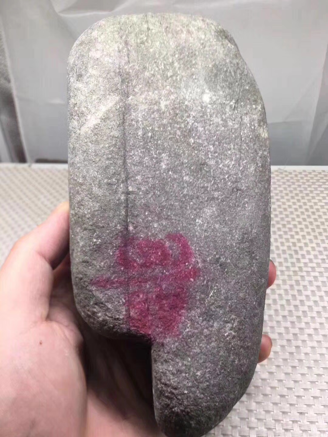 ZF673莫西沙全赌料品相完整无缺皮壳相当紧凑全身一道大裂纹