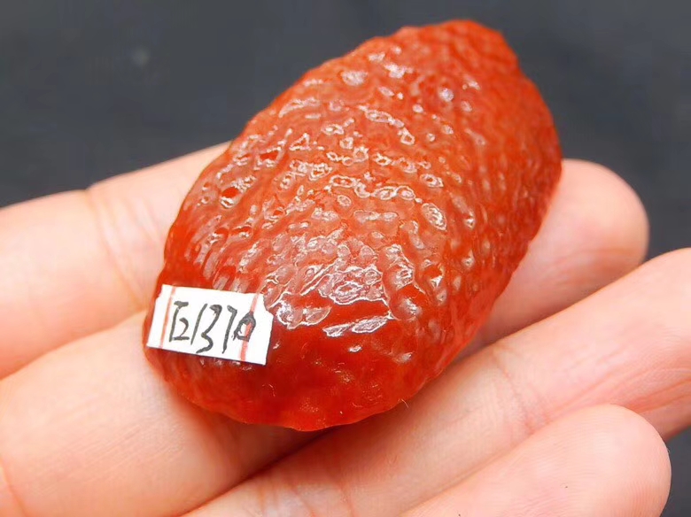 秒杀价1880得E1370红翡料子种老水头好色泽鲜红起货高最