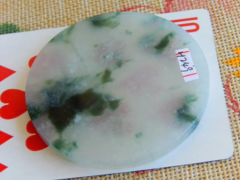 h249冰糯种水飘花手镯心片料种老肉细飘花生动漂亮56-5m