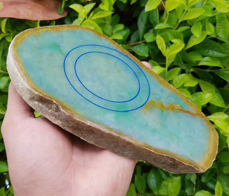 老坑莫西沙改口手镯片料0.88公斤糯冰底底子温和整个浓浓的底