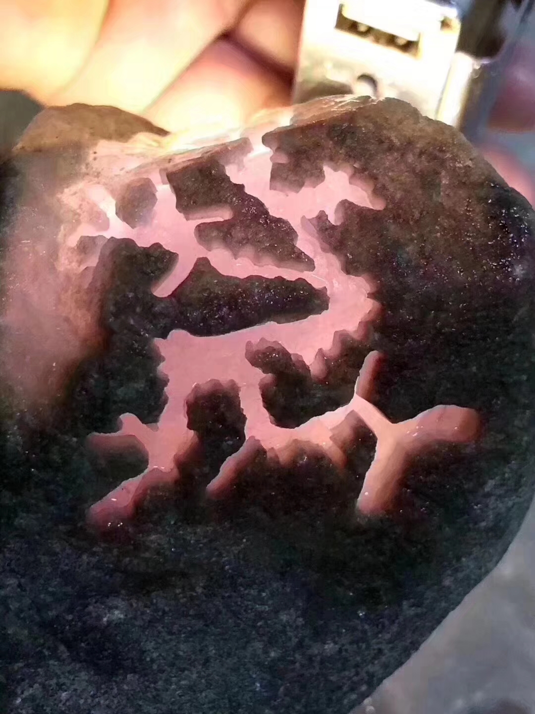 12-6-8编号SG191865g南奇开窗冰春料皮壳超老多面