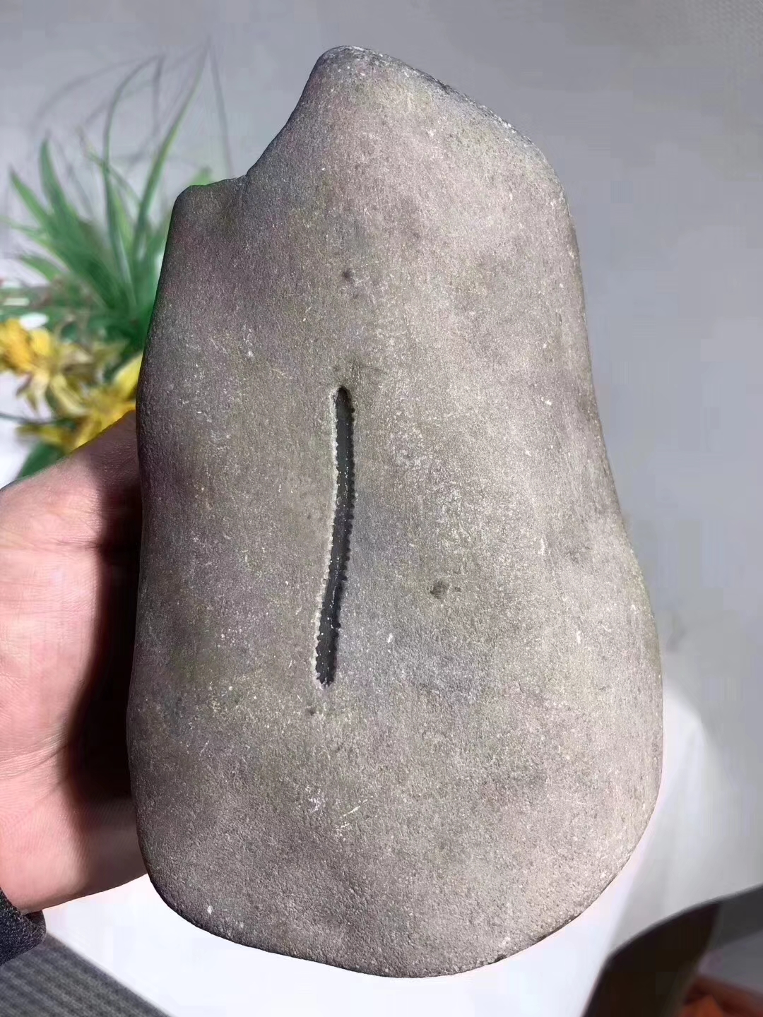 12-4-16号JW961.76kg南奇开窗冰种手镯料皮壳紧