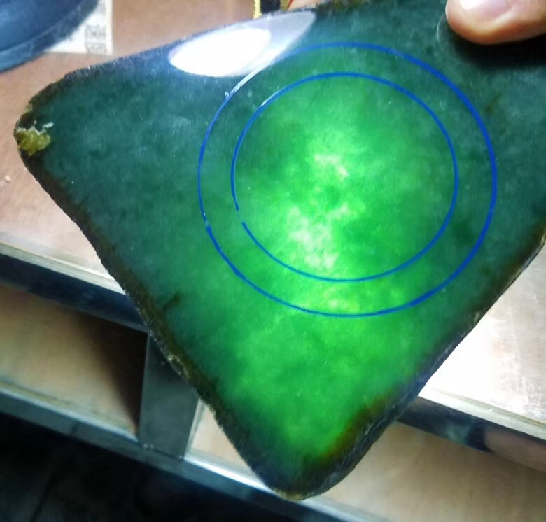 双十二特价14号特价2980得南齐精品手镯片料0.66老油青