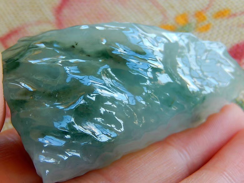秒杀价1688H523糯冰飘花种水料种老肉质细腻水润起胶飘花