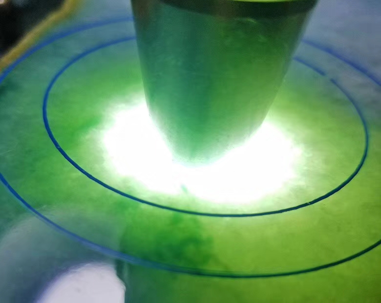 莫西沙精品改口手镯料2.66公斤糯冰底种超级老玉质超级细腻水