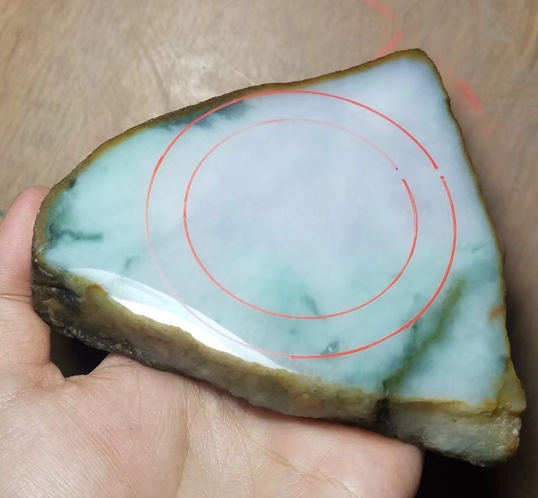 上新捡漏价4588南奇精品手镯料0.68公斤春带彩底子飘花清