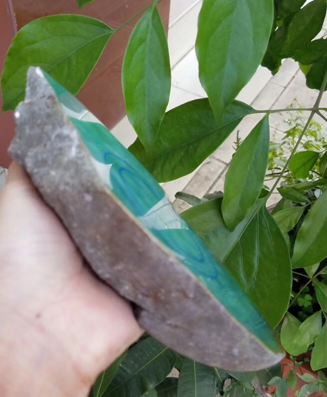 秒杀价6600南奇精品改口手镯料1.02公斤糯冰底苹果绿色泽