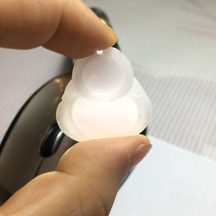 糯种翡翠吊坠女款玉佛弥勒佛公玉坠笑佛挂件佛公重9克品相漂亮无