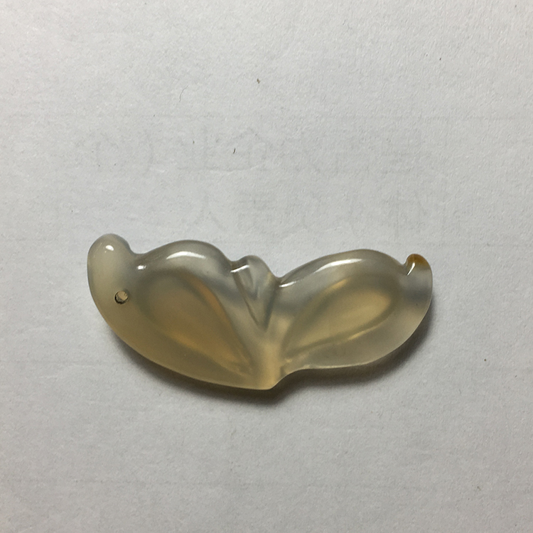 水沫玉冰种黄色花瓣重5克