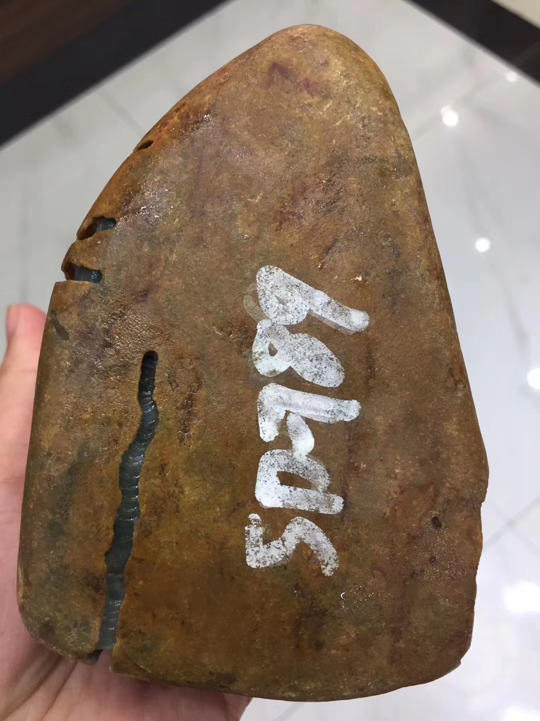 SD789-1.2kg大马坎开窗手镯料多面开窗且窗口大皮壳紧