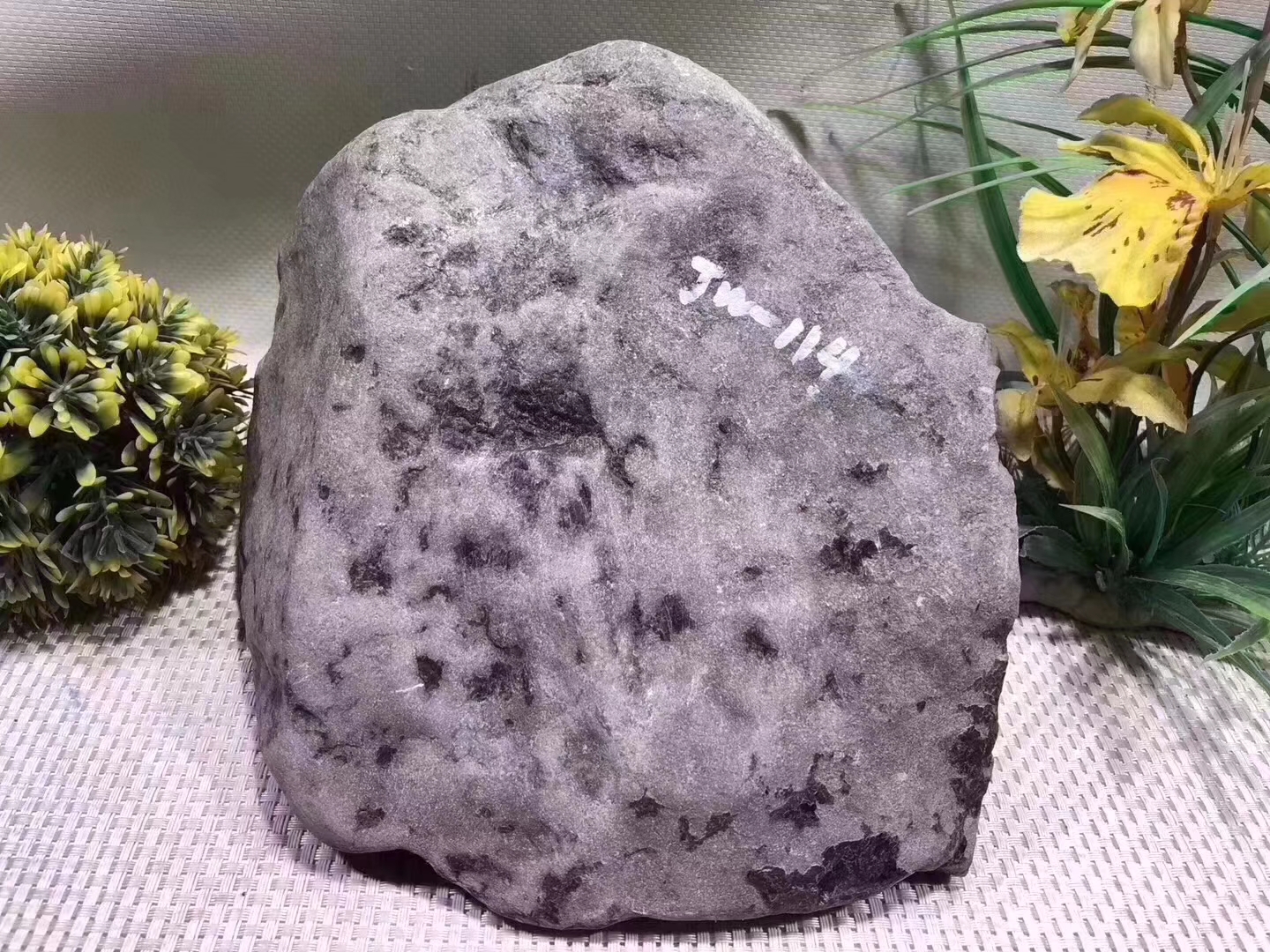 JW114-8kg水翻沙全赌飘花手镯料皮壳紧实翻沙均匀整体表