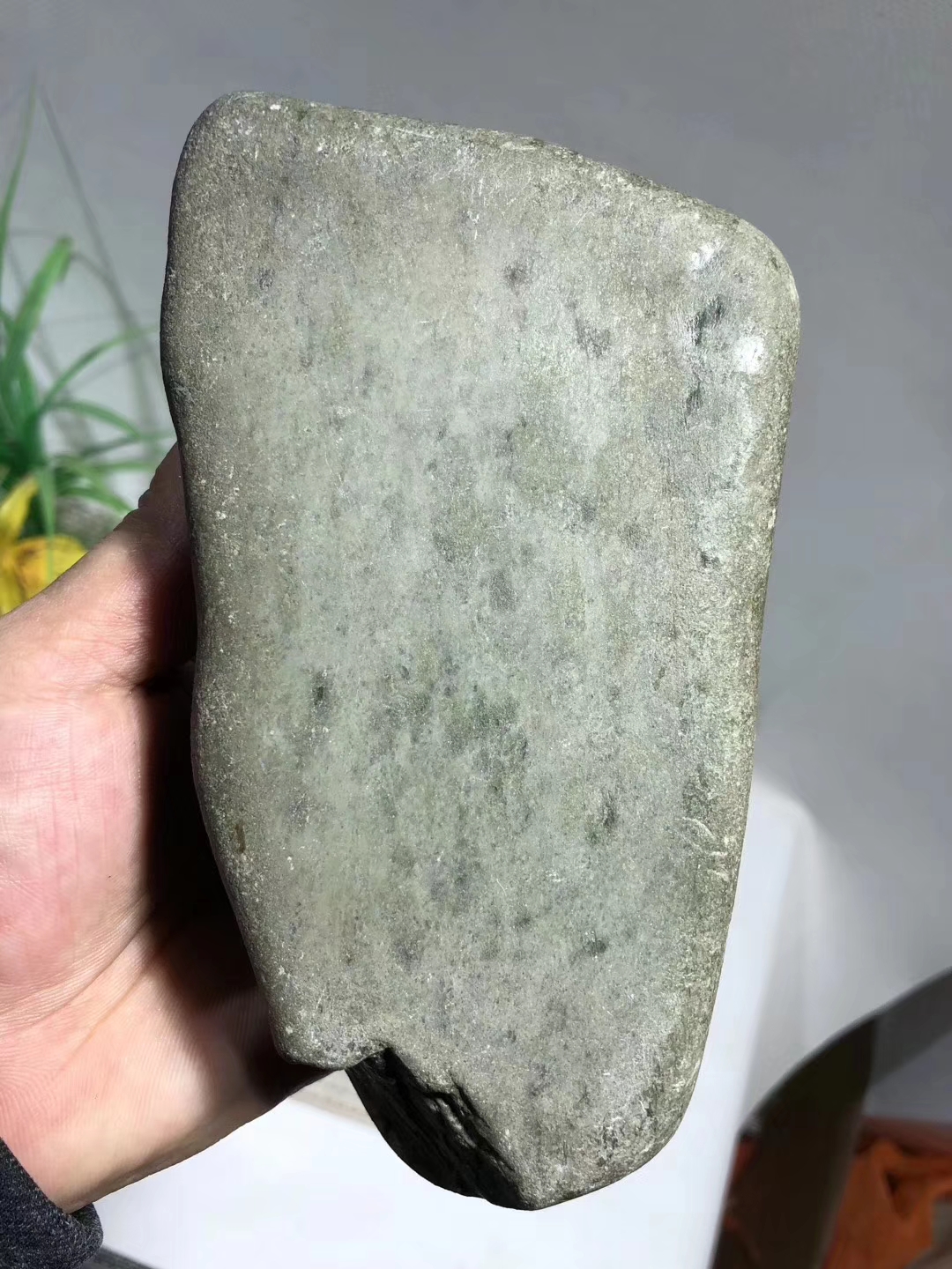 JW961.76kg南奇开窗冰种手镯料皮壳紧凑品相好整体无明