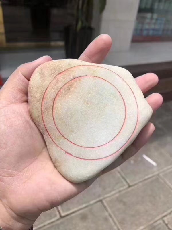SG317-545g大马坎冰手镯料灯下通透种老肉细有底色对庄