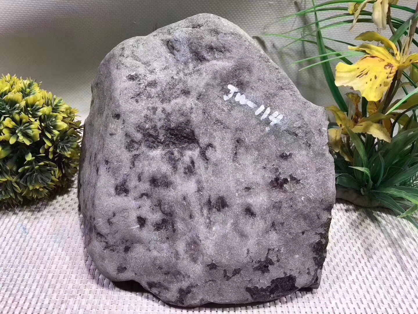JW114-8kg水翻沙全赌飘花手镯料皮壳紧实翻沙均匀整体表