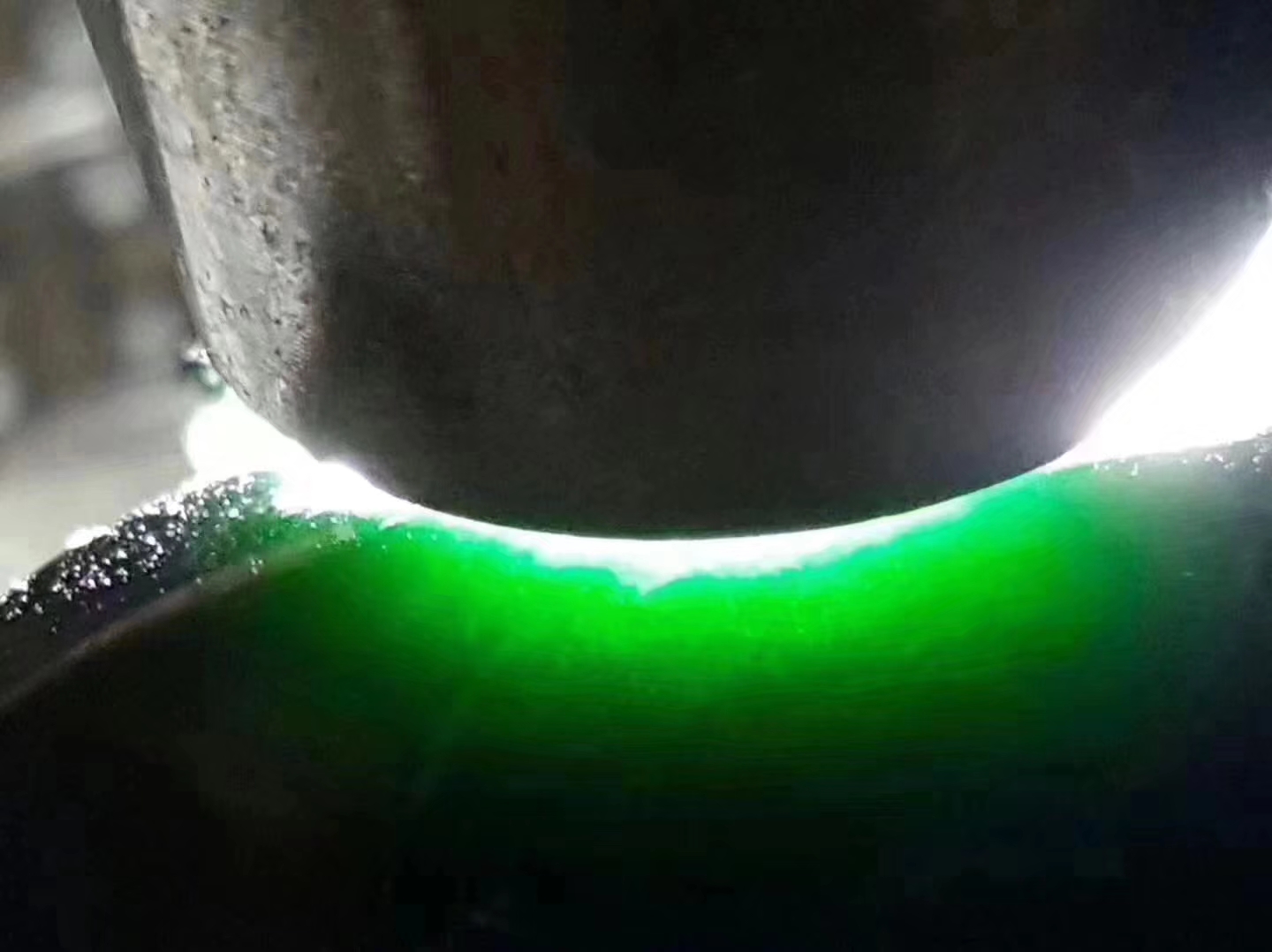 SD661-70g南齐墨翠戒面料皮壳超老擦口面大戒面任意扣底