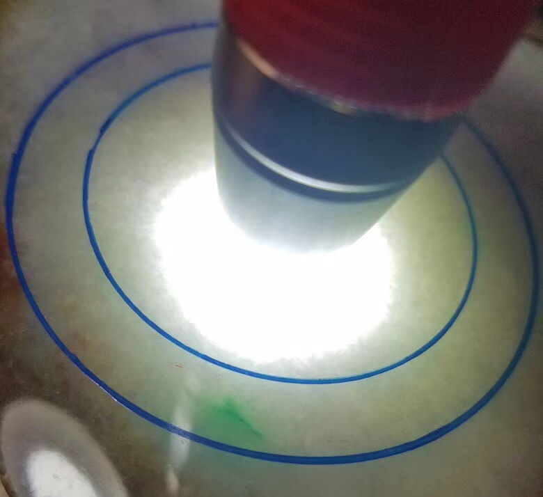 上新秒杀莫西沙改口手镯料3.10公斤底子干净清爽带点飘阳绿飘