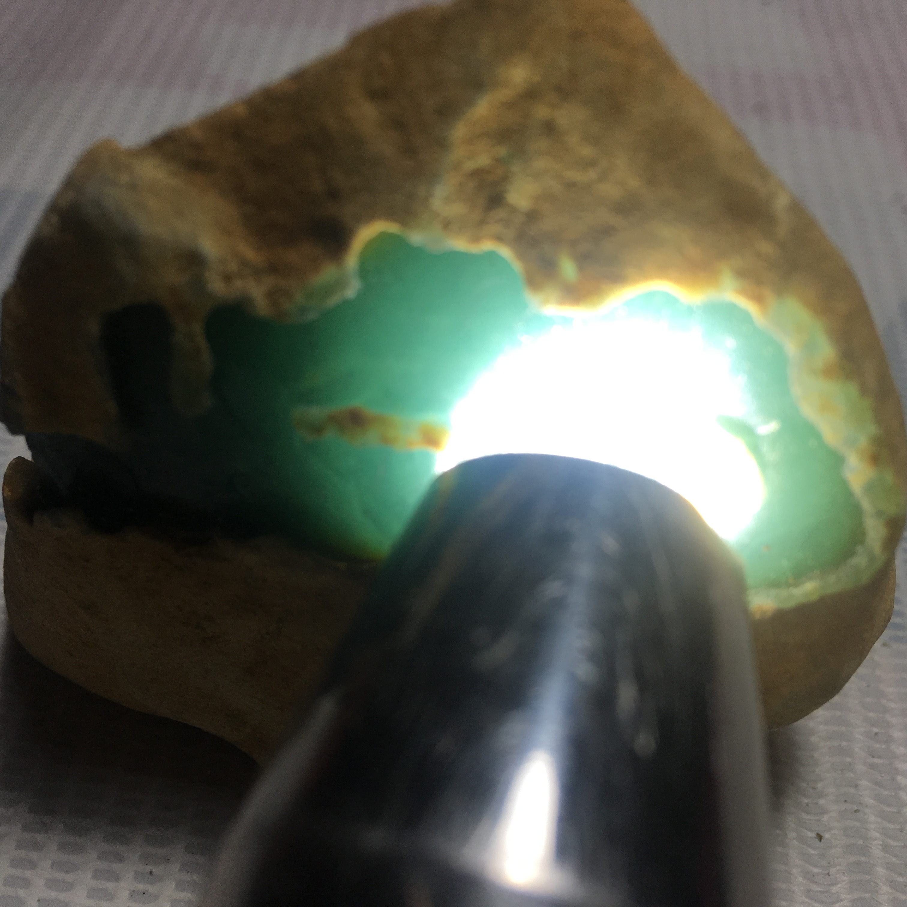 木纳高冰老蓝水料冰种蓝水大面积开窗重325克