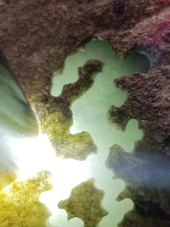 年底放漏秒杀新货2.55公斤老南齐开口冰晴手镯料料子开口面积