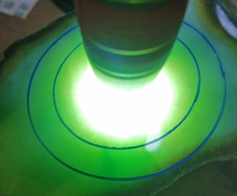 元旦特号特老坑莫西沙改口手镯明料1.40公斤皮壳老掉牙底色带