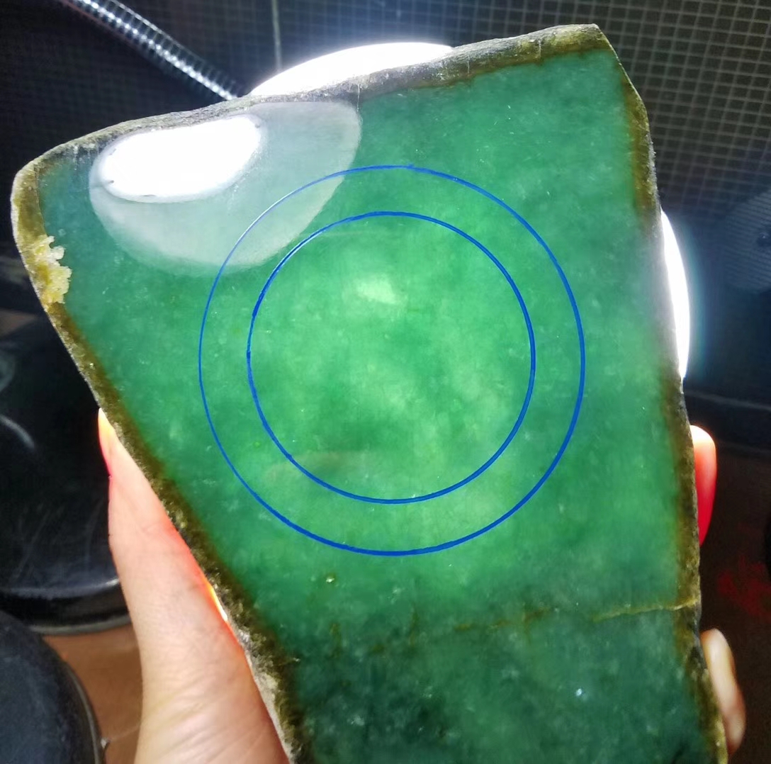 上新捡漏南齐精品手镯片料0.74公斤老油青色泽饱满种超级老杠