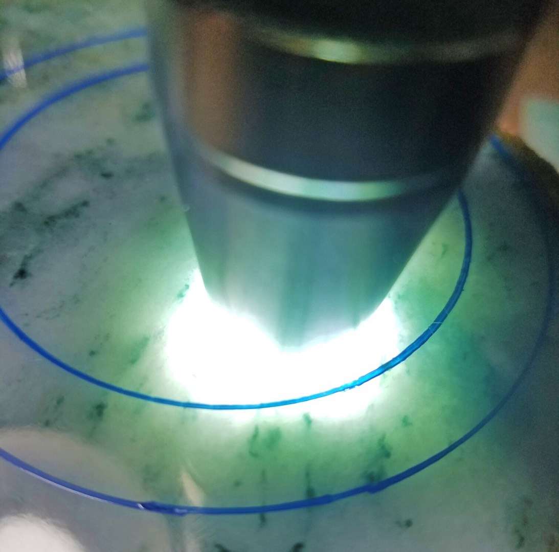 莫西沙改口手镯料2.20公斤种老满满飘小花灵性动人水灵水灵底