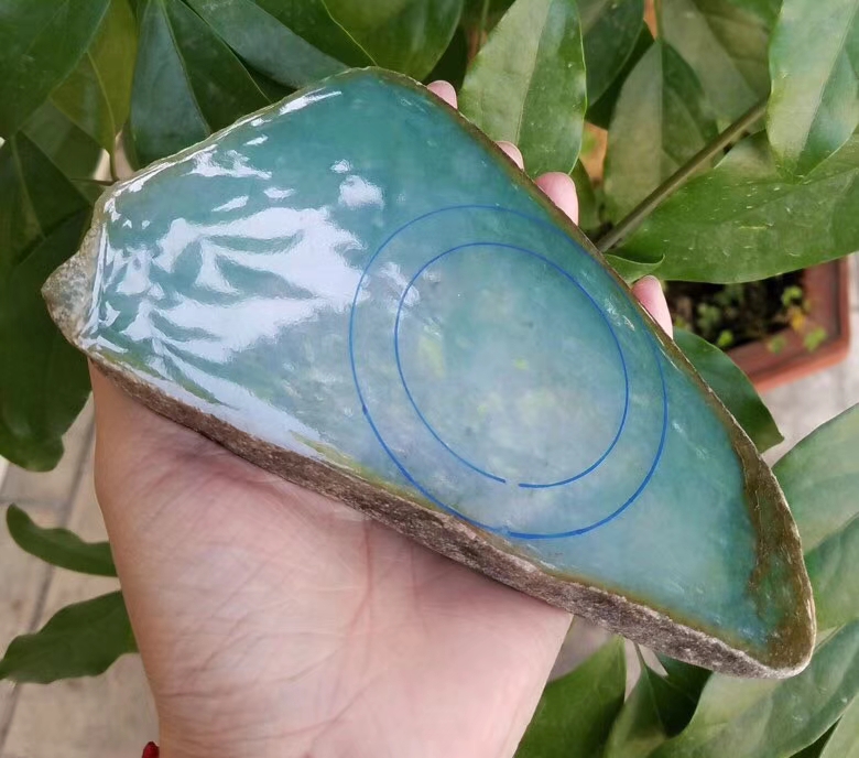 捡漏2888老坑南齐精品手镯料0.74公斤皮壳好皮壳非常紧凑