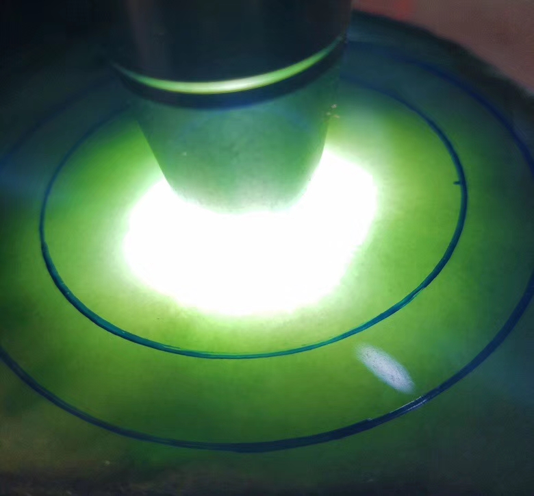 上新捡漏4999莫西沙改口手镯半明料1.82公斤浓浓的底色迷